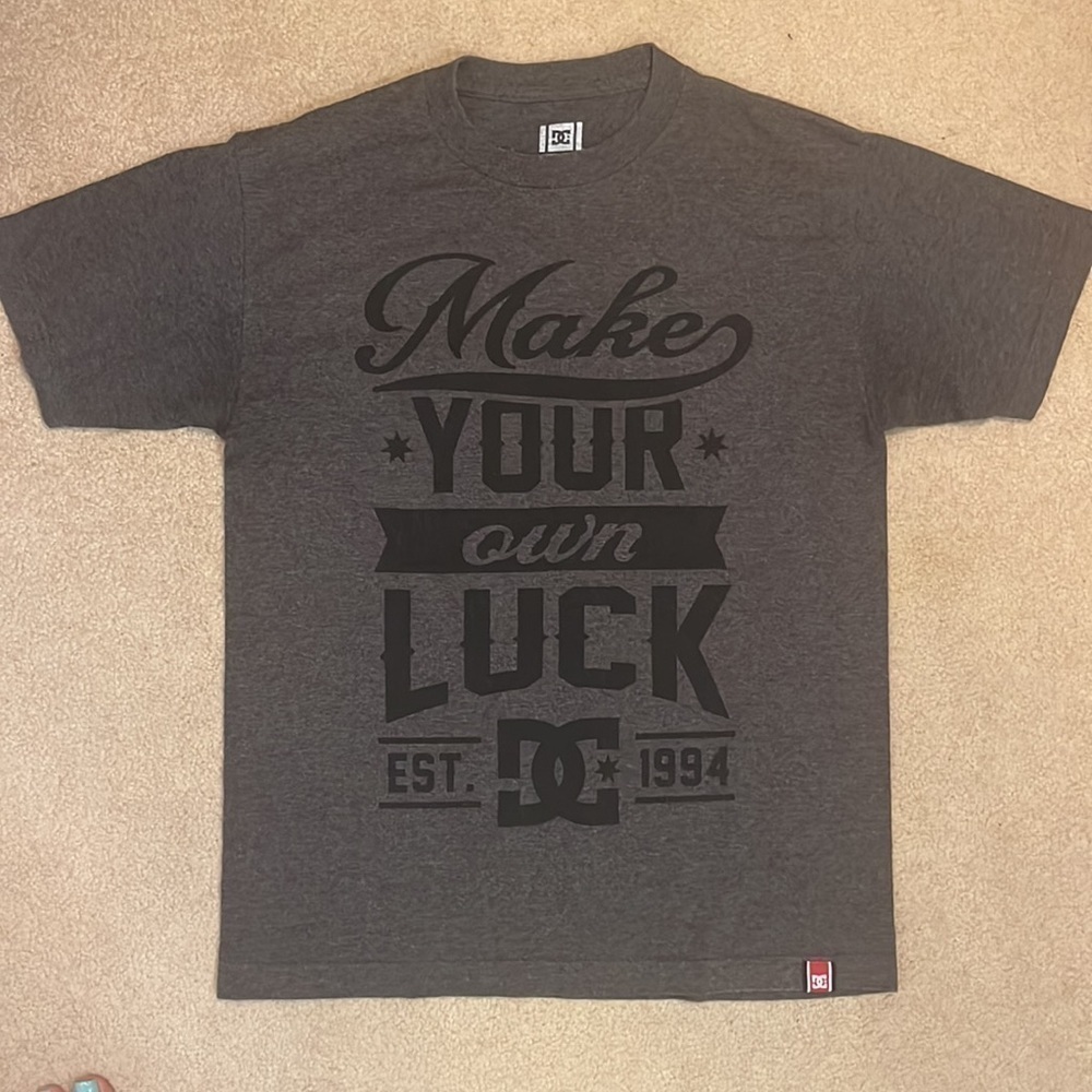 Vintage DC Rob Dyrdek Make Your Own Luck Graphic Tee Shirt